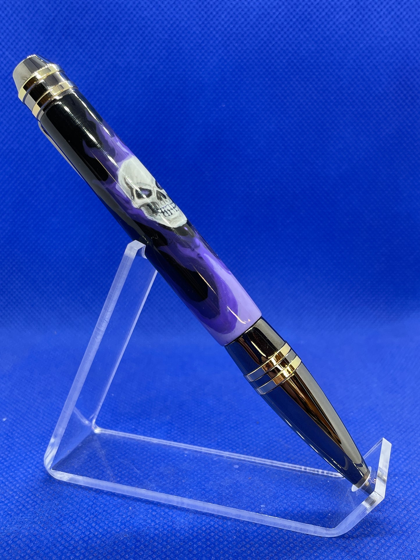 Hand Painted Skull Pen