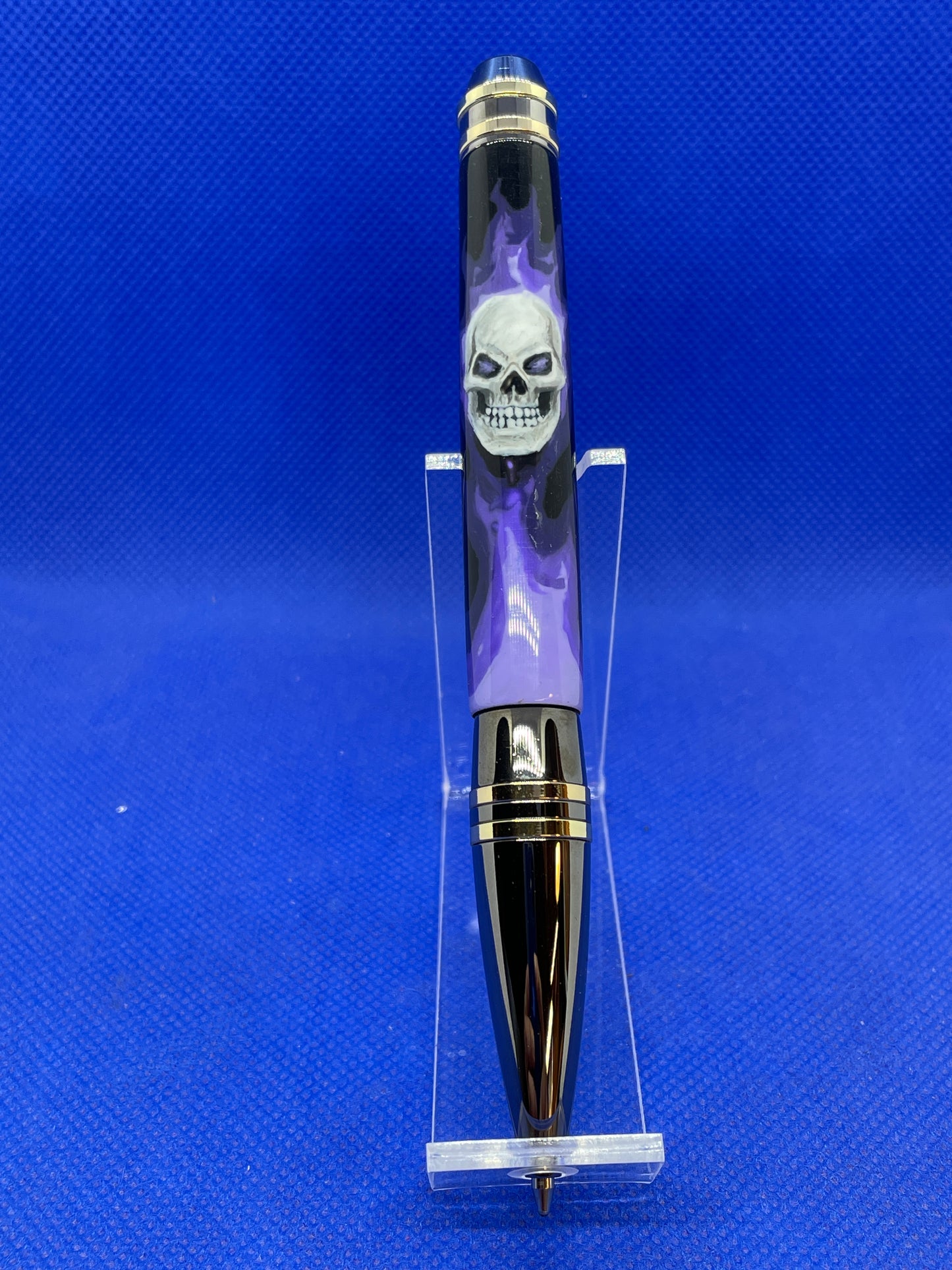 Hand Painted Skull Pen