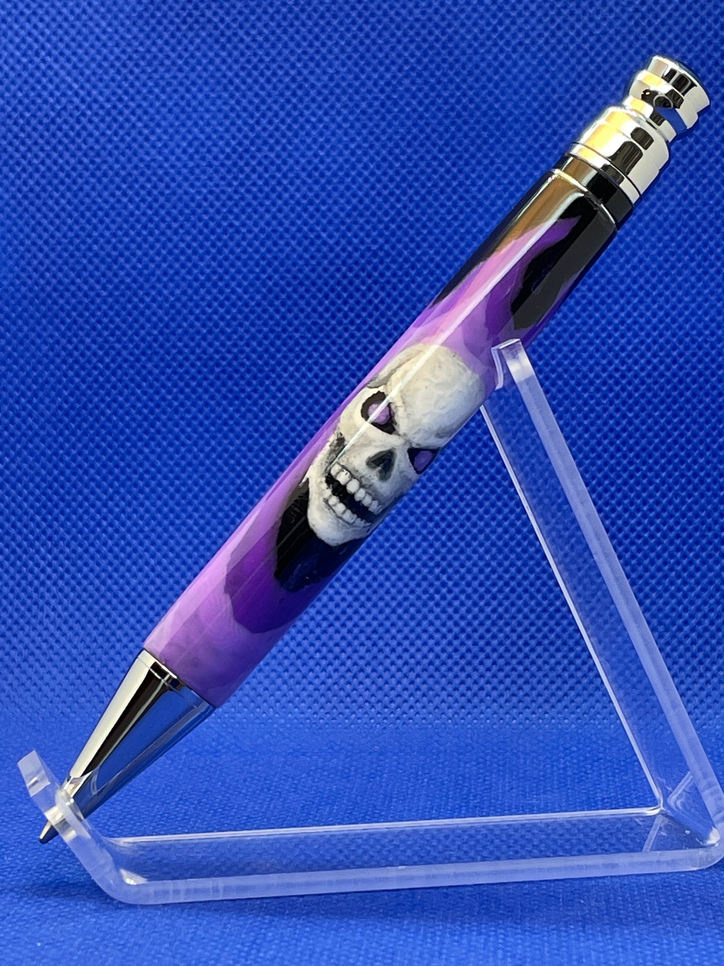 Hand Painted Skull Pen
