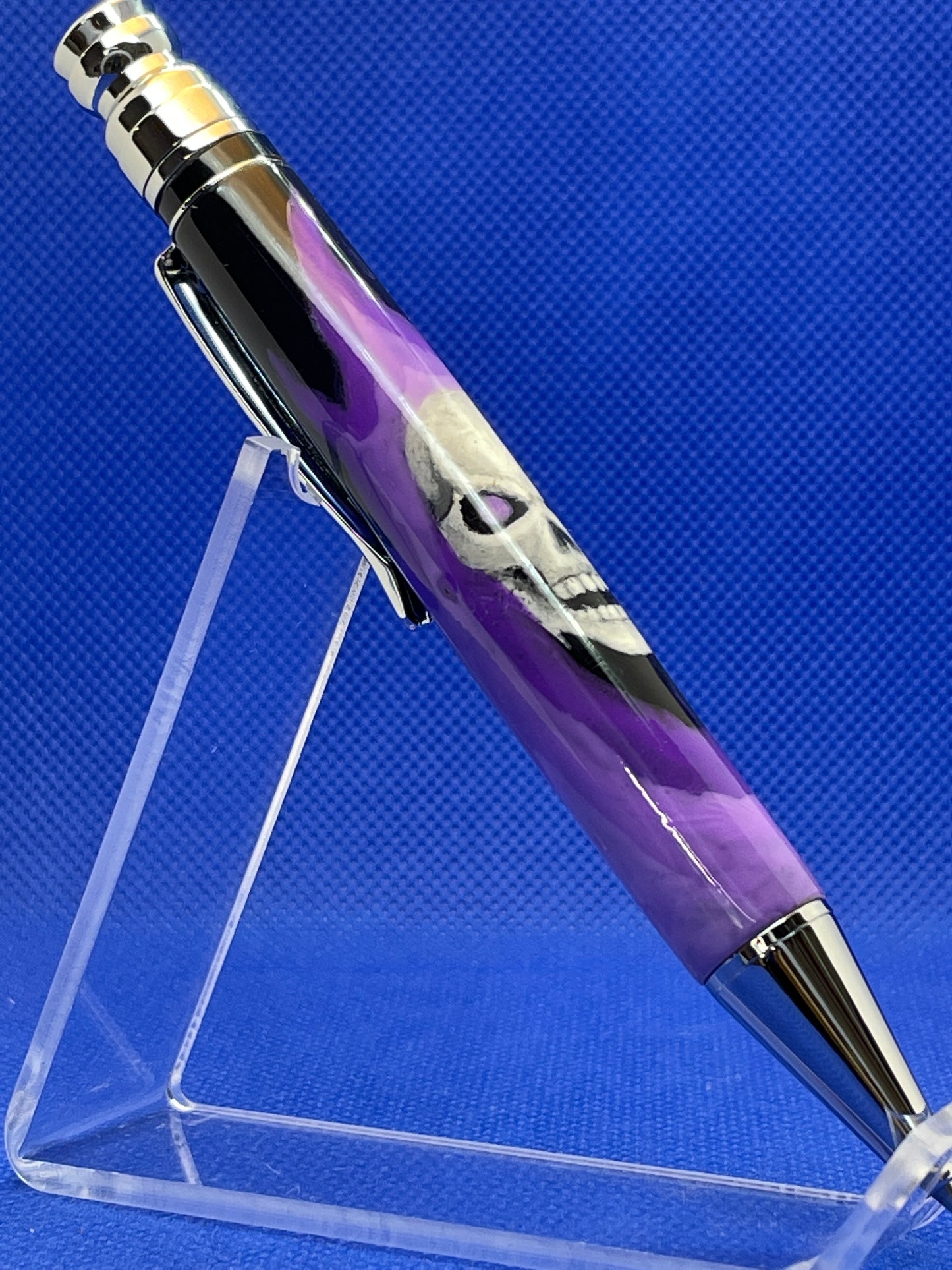 Hand Painted Skull Pen