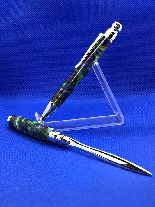 Capstone Ballpoint Pen and Letter Opener Set